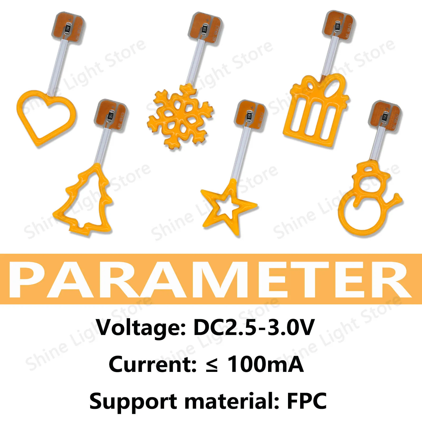 3pcs 3V 크리 에이 티브 필 라멘 하트 크리스마스 트리 눈사람 스타 눈송이 모양 LED 전구 장식 휴일 웨딩 레스토랑