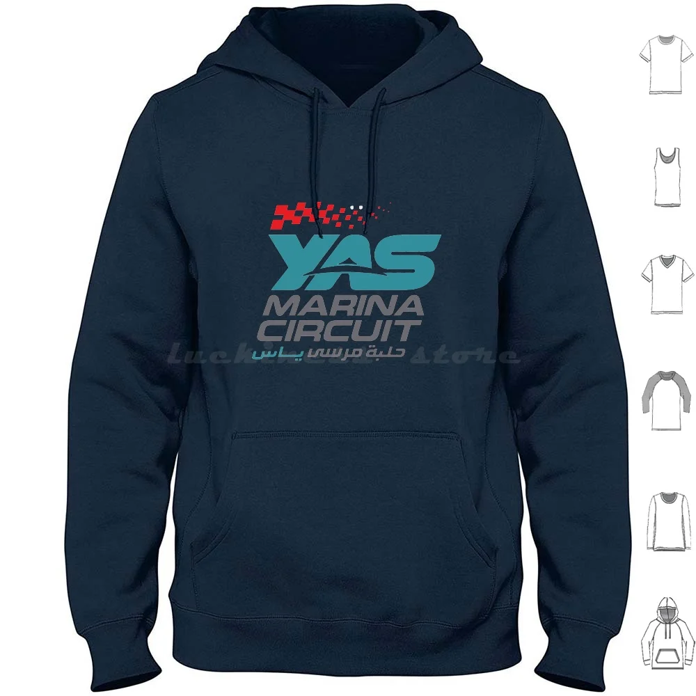 Yas Marina Circuit Hoodie cotton Long Sleeve Irfanistic Yas Marina Circuit Abu Dhabi Grand Prix Grand Prix Racing Abu