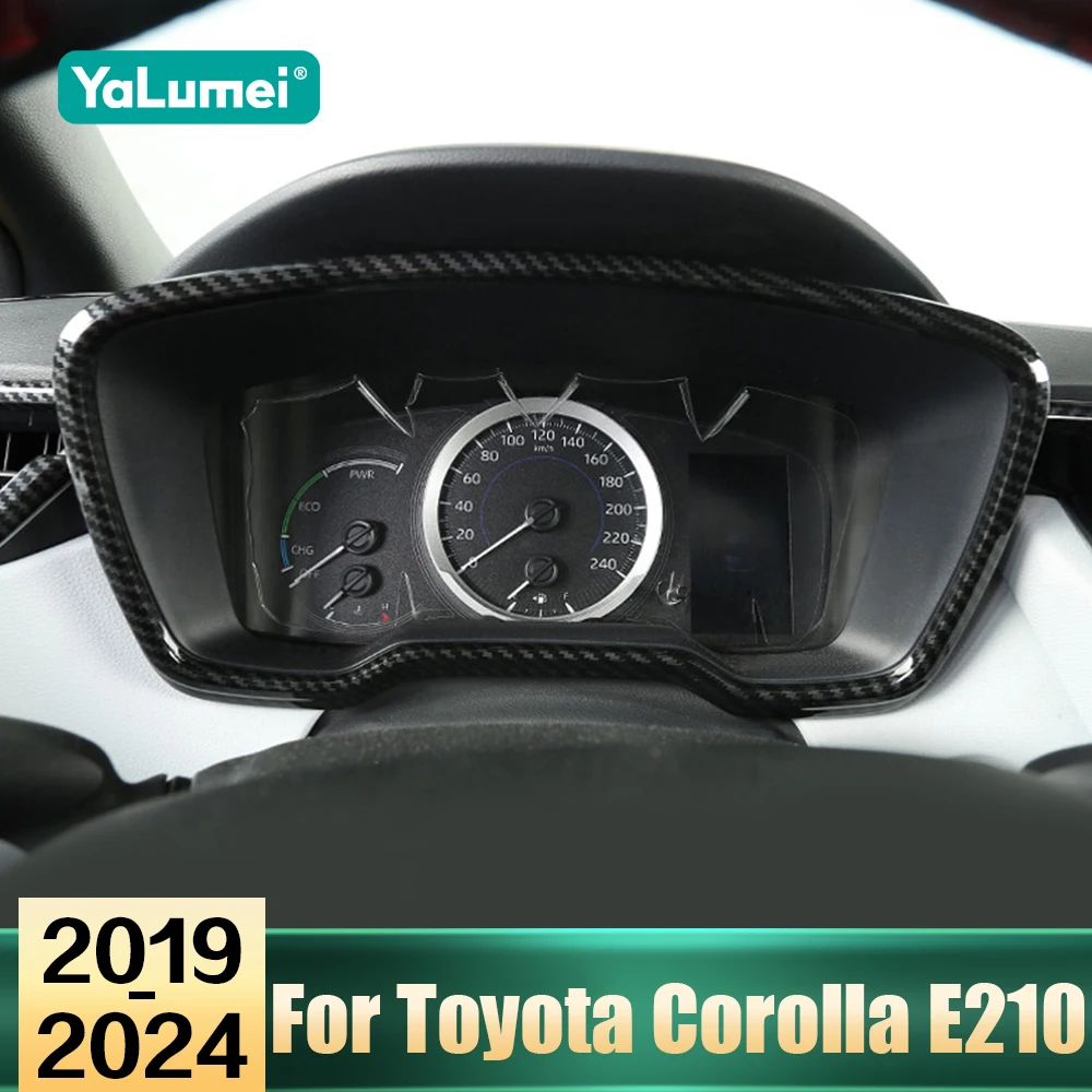 Für Toyota Corolla E210 Hybrid 2019 2020 2021 2022 2023 2024 Edelstahl Auto Dashboard Garnieren Abdeckung Lünette Trim Schutz Aufkleber