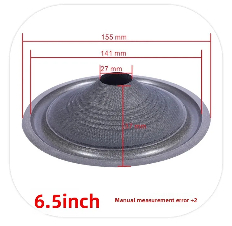 MW Audio 2PCS luidsprekerkoepel met schuimrubberen rand 4"-15", reparatieset voor woofermembraan