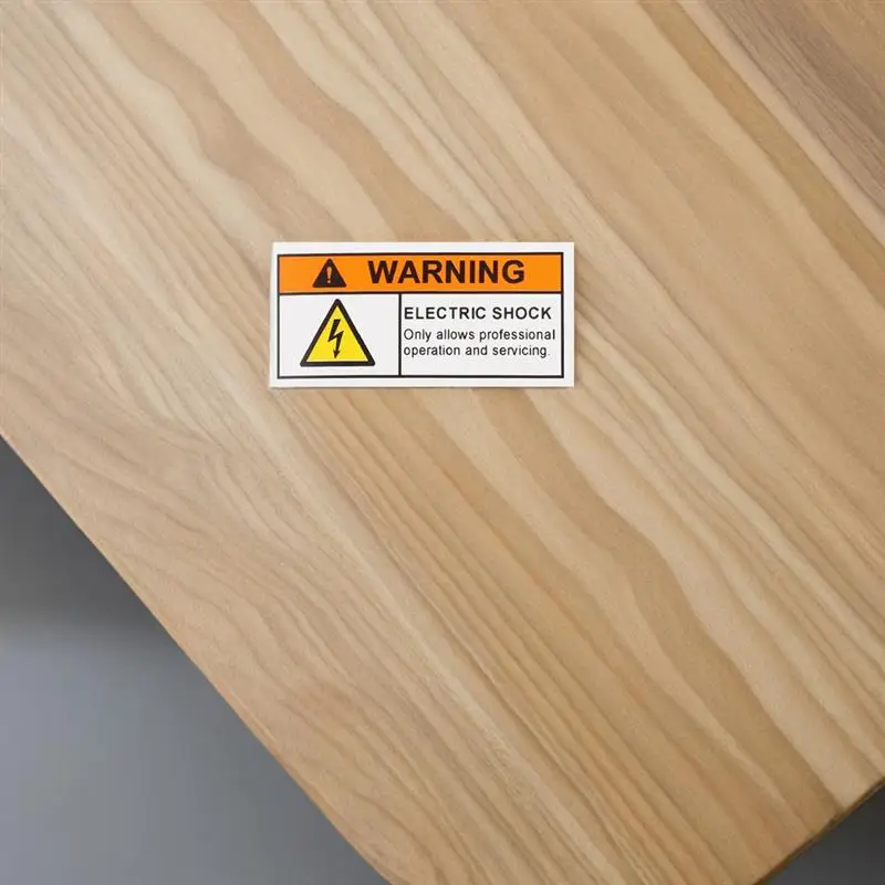 High Voltage Warning Sticker for Maintenance Danger Electrical Hazard Label Electrical Shock Safety Sign for Schools Hospital