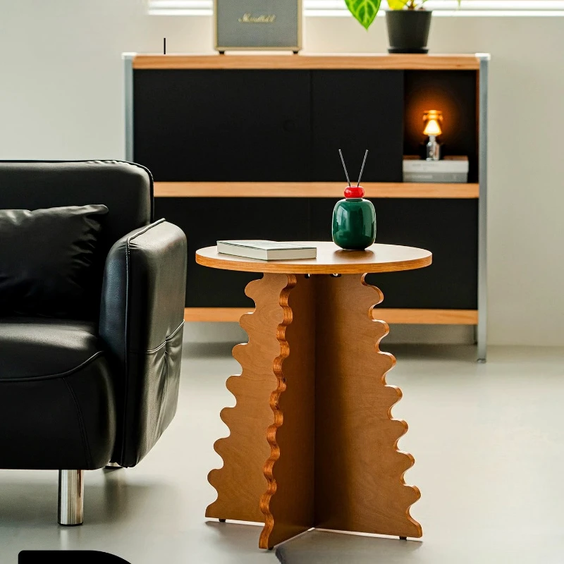 Vintage Designer Side Table Modern Bedroom Nightstand Creative Living Room End Table Household Small Coffee Accent Table