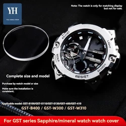 GST-B100 Sapphire Glass Mirror for Casio Steel Heart GST-B400/S140/W300 GST B100 Dial Mask Watch Mirror Mineral Glass Lens