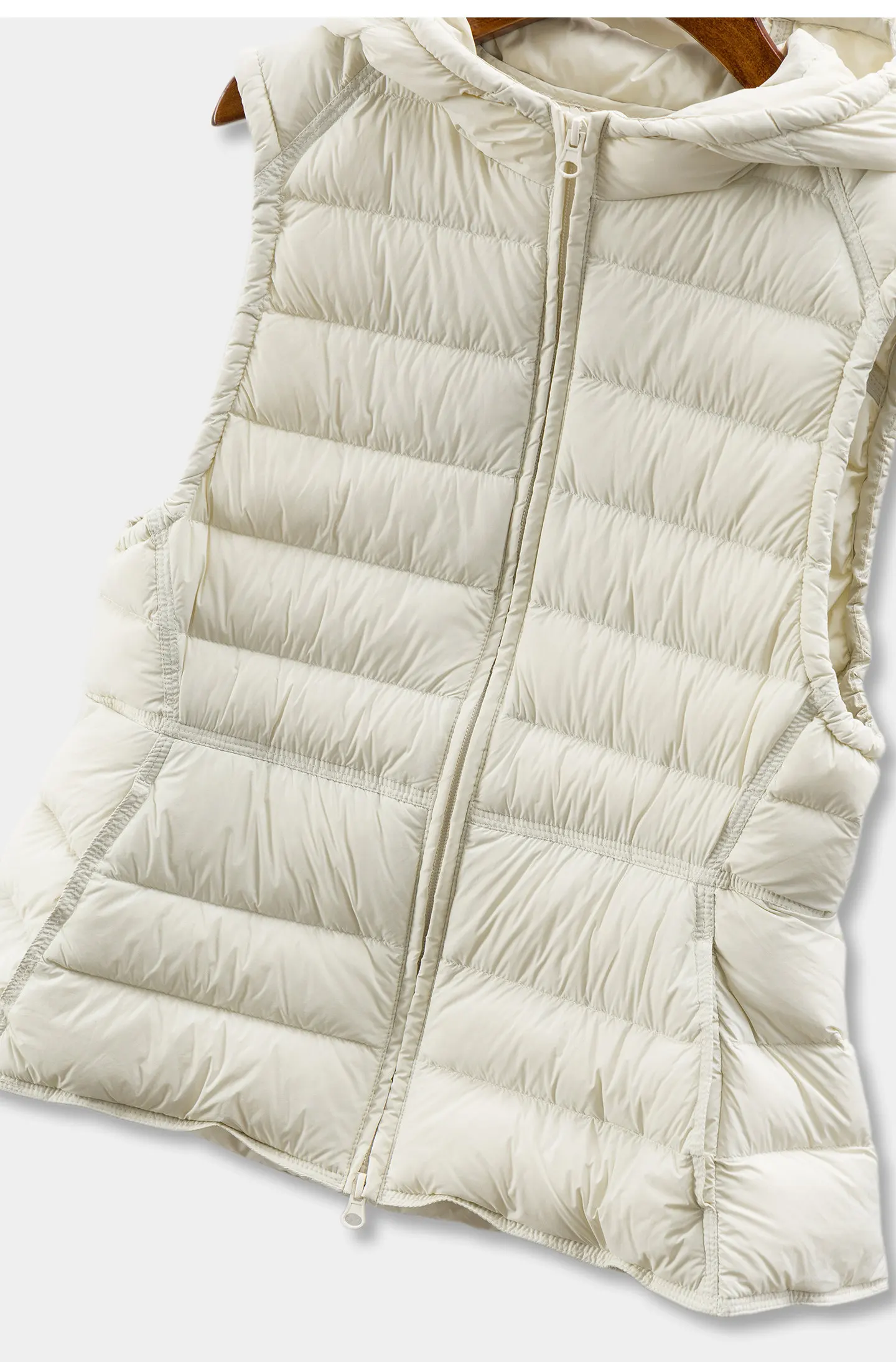 Light and Warm Without Burden, Cabinet Loose 90 Duck Down Hooded Down Vest Women F097 abrigo mujer