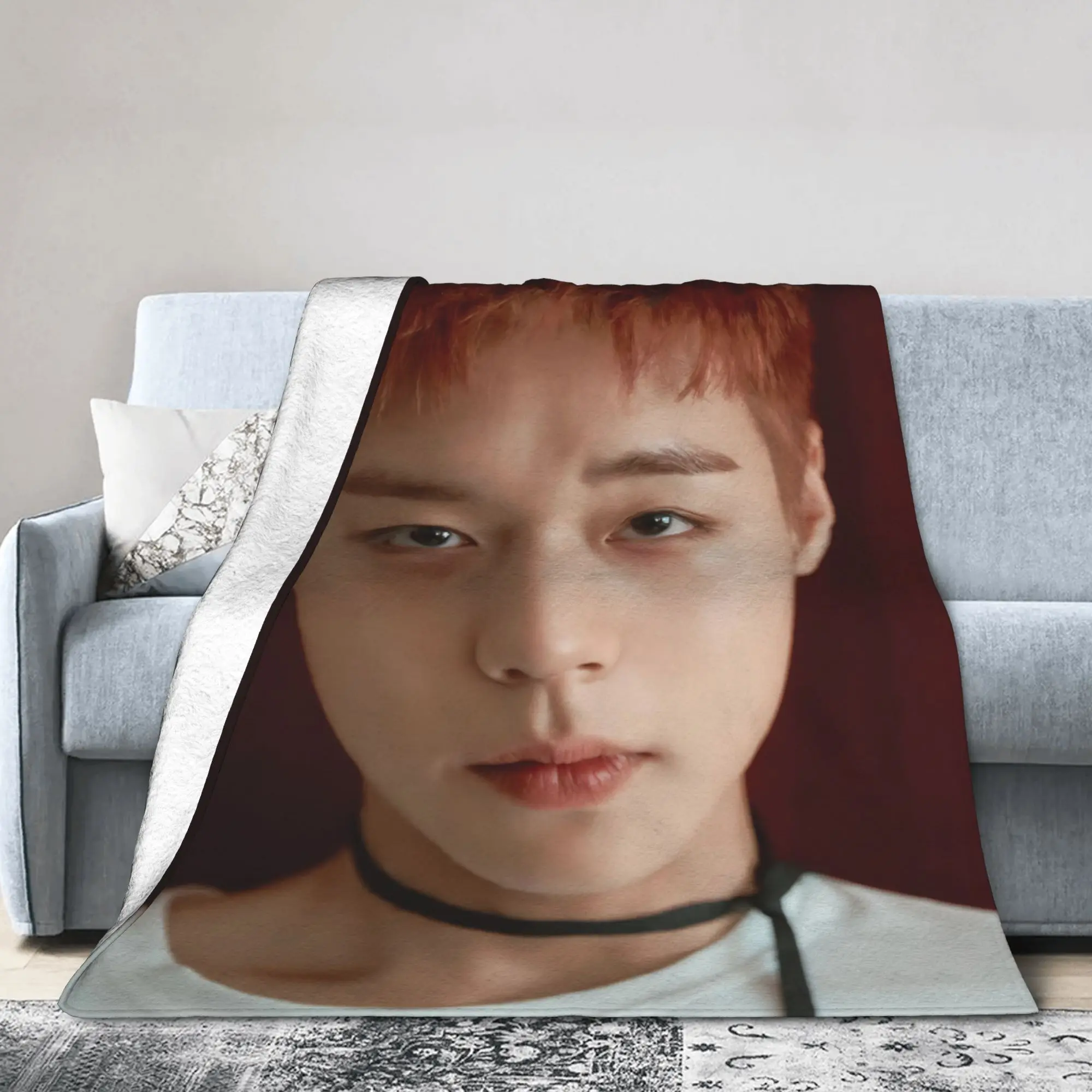 P-Park Ji-hoons Singer Music Blankets Fleece All Season  Multifunction Super Soft Throw Blanket for Home Bedroom Bedspread