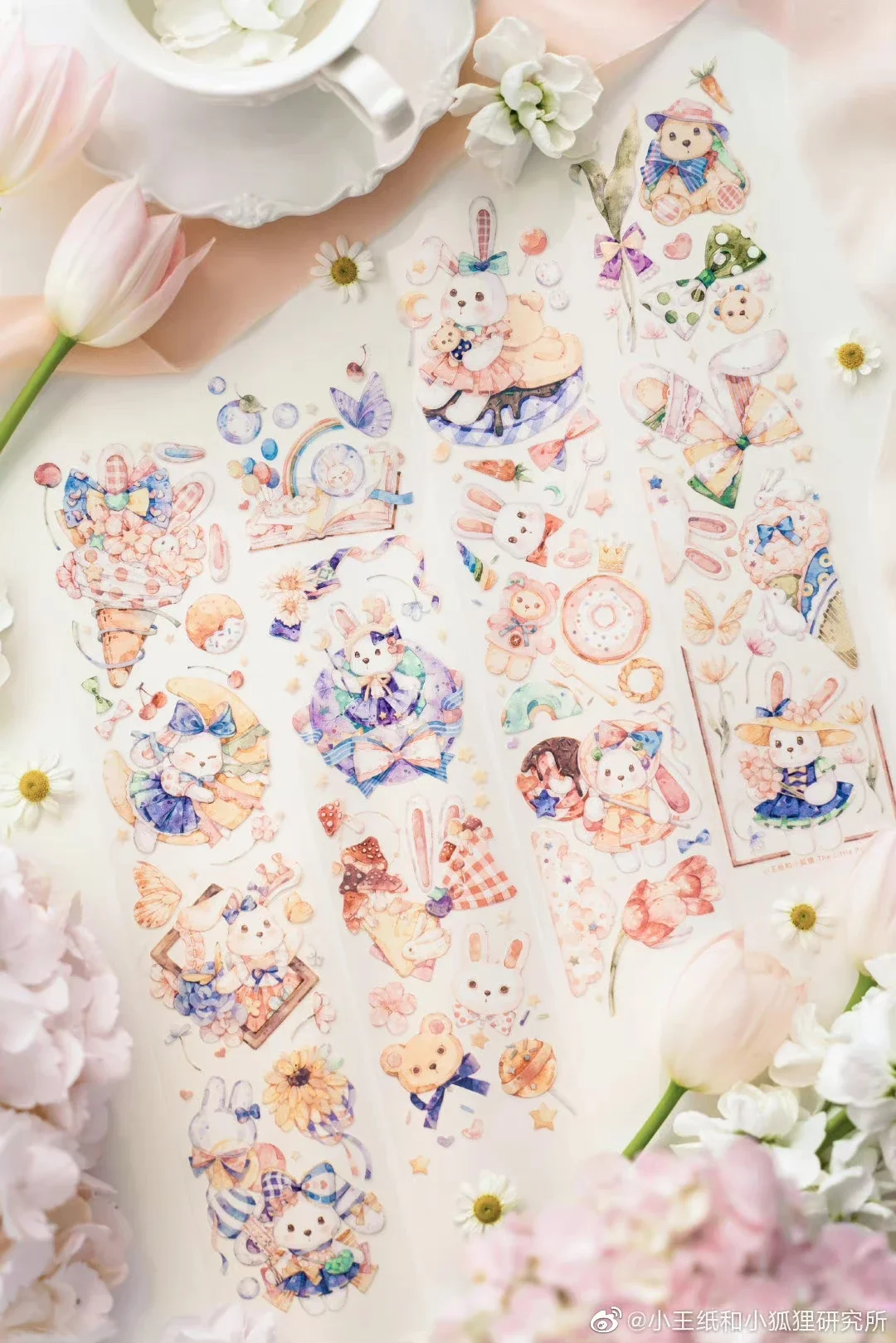 В наличии прозрачная лента Washi Lolita Bunny Cute Girl Shiny PET