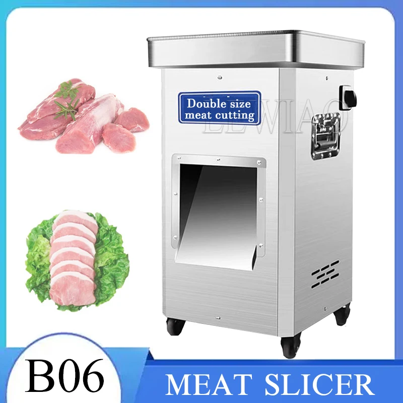 

Meat Slicer For Fresh Meat Slicing Shredding Dicing Detachable Blade Electric Meat Cutting Machine