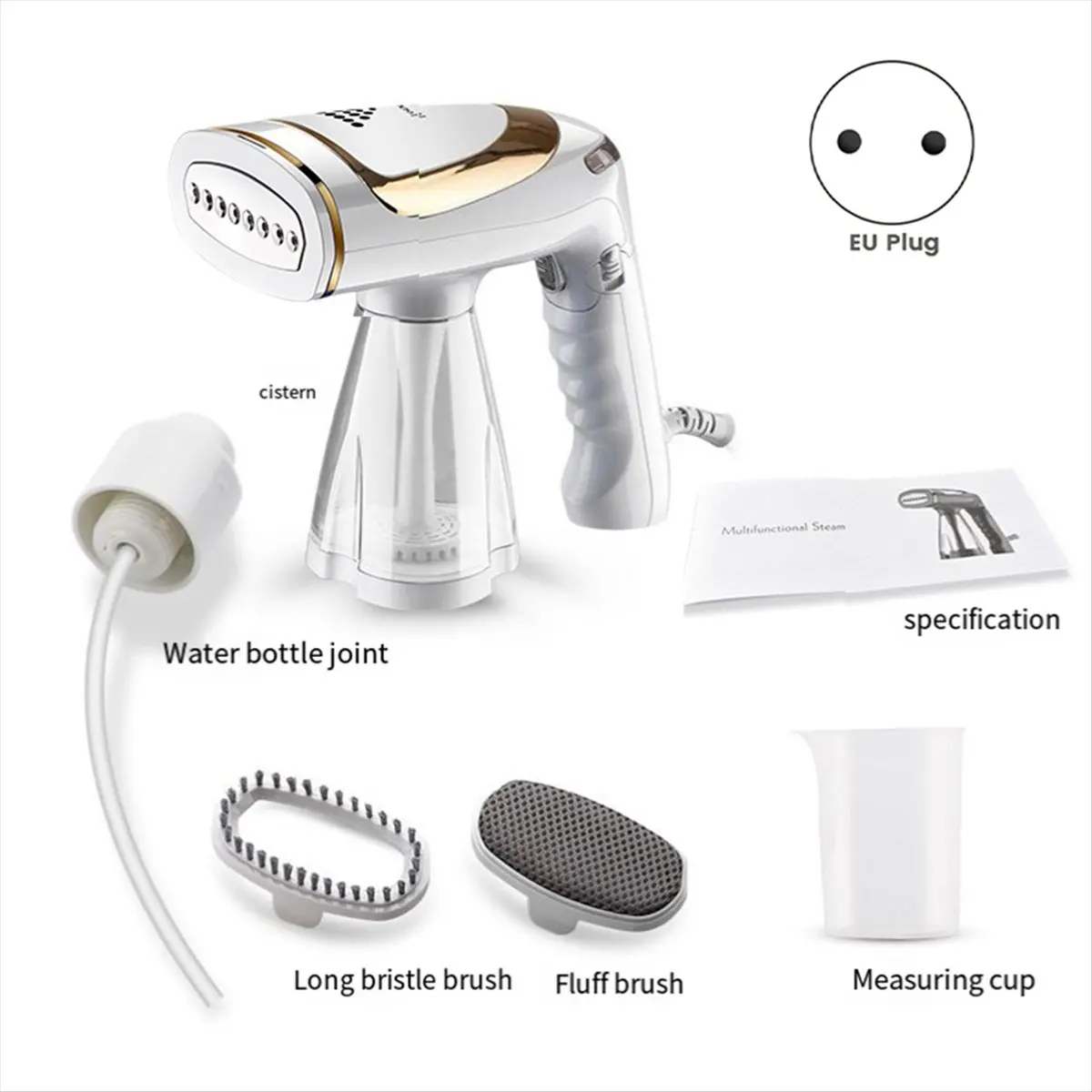 M85K 1600W Folding and Hanging Ironing Machine for Household Mini Steam Iron Temperature Regulating Ironing Machine EU Plug