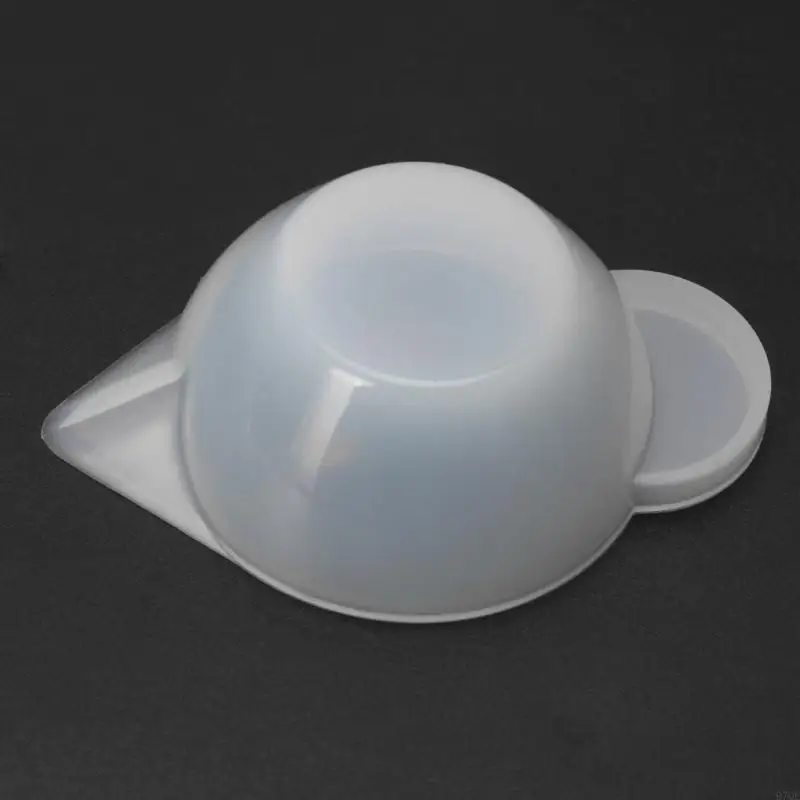 

97QE Silicone Mold Cup Dispenser Small Keychain Pendant Making Mold Ornament for Watercolor Painting Color Mixing Cups