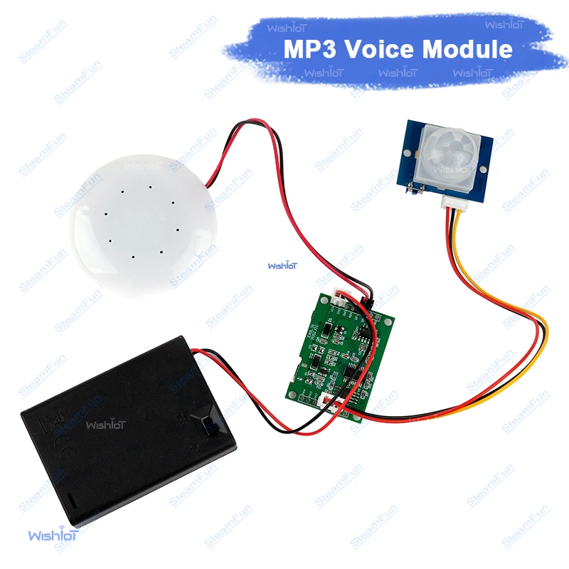 DIY Infrared Motion Sensor Welcome Greeter USB MP3 Module Custom Voice Sound Recorder For Home Store Security Alert System