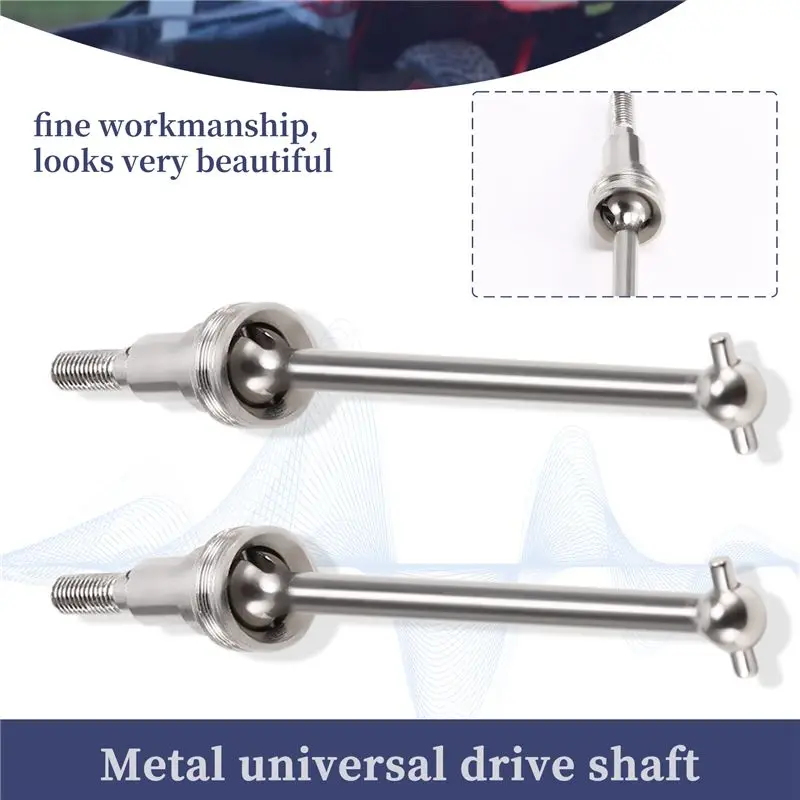 ABJA-HBX 16889A 16889 16890 16890A SG1601 RC Car Spare Parts M16105 Upgrade Metal Front Drive Shaft Metal Front CAD Shafts