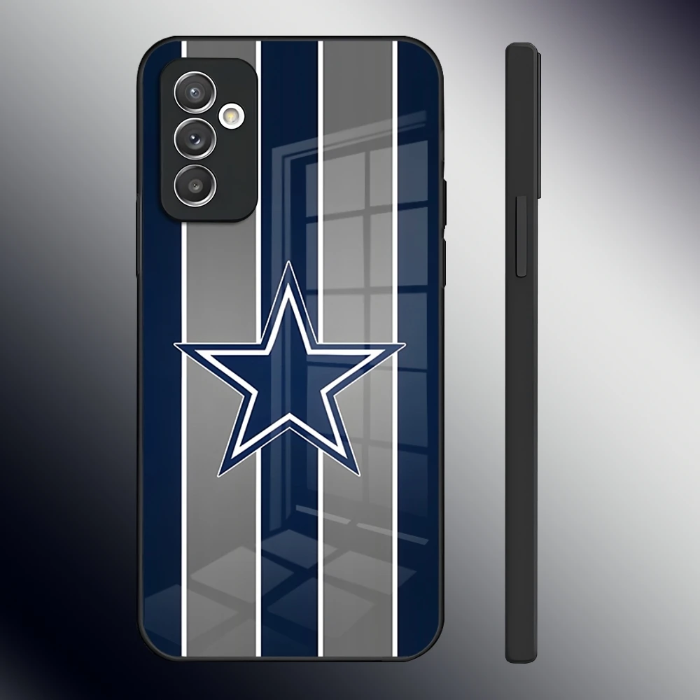 D-dallas cowboys-S Phone Case for Samsung S24 Ultra S23 S22 S20 Fe S21 Plus Galaxy A54 A34 A24 A53 M54 Note 20 Glass Back Cover