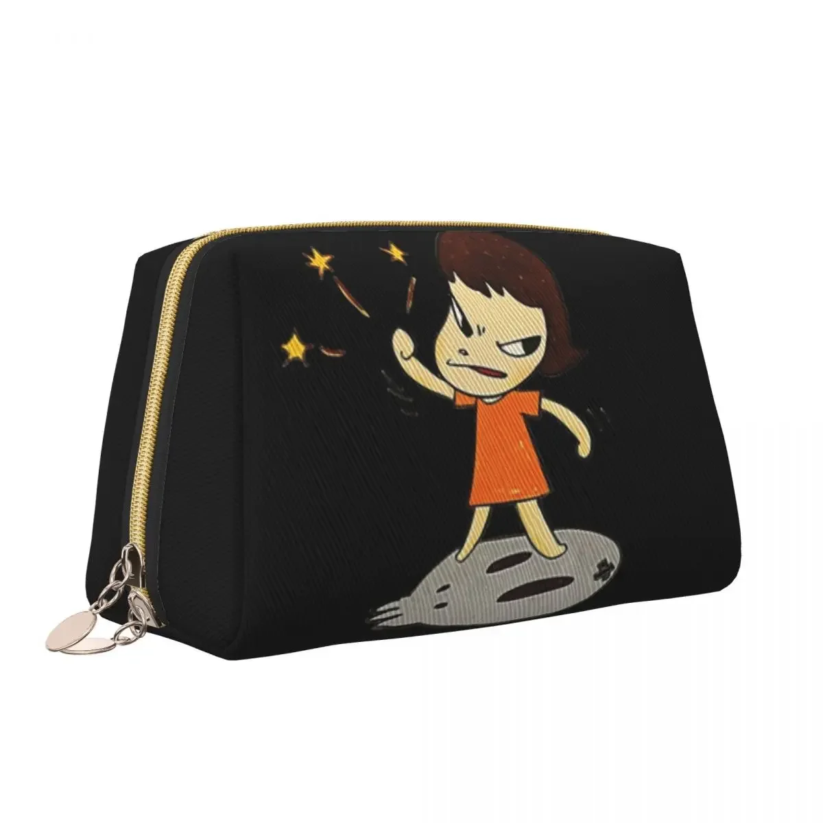 Yoshitomo Nara Bolsa de Higiene Pessoal Feminina, Manga Animação Arte, Maquiagem Portátil, Organizador de Cosméticos, Armazenamento de Beleza, Dopp Kit Box