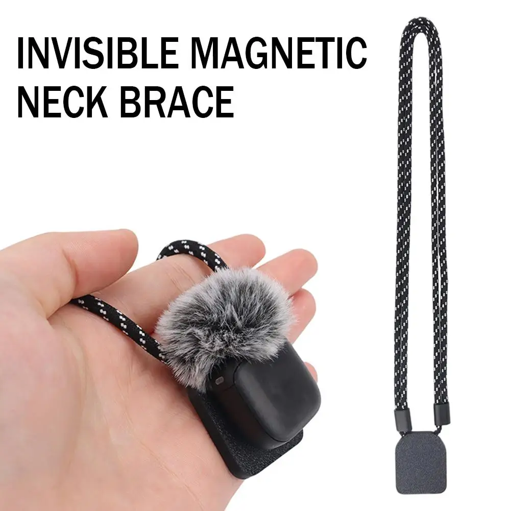For DJI Mic Mini Mic 2 Pro Portable Magnetic Neck Strap Mount Bracket Adjustable Microphone Hands Free Shooting Accessories