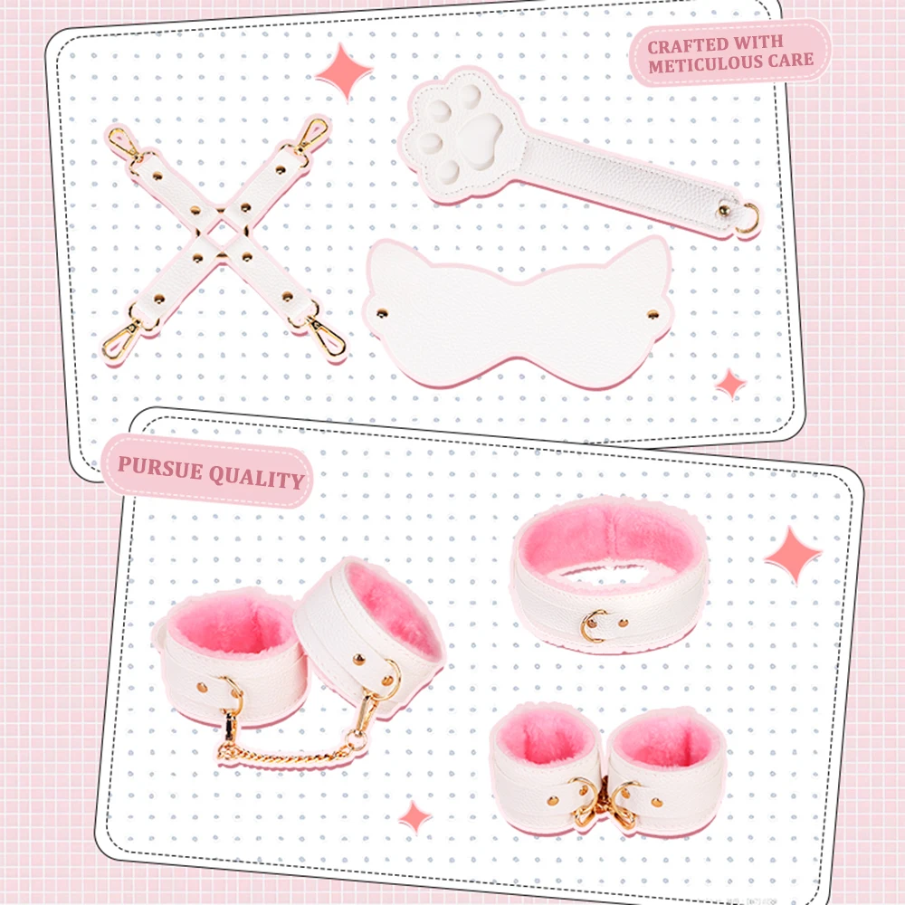 أصفاد بولي Leather قيود جلدية أصفاد عبودية ألعاب جنسية قطيفة أدوات لعب الأدوار ألعاب جنسية للأزواج لعبة 5 ألوان Bdsm مجموعات مثيرة 18