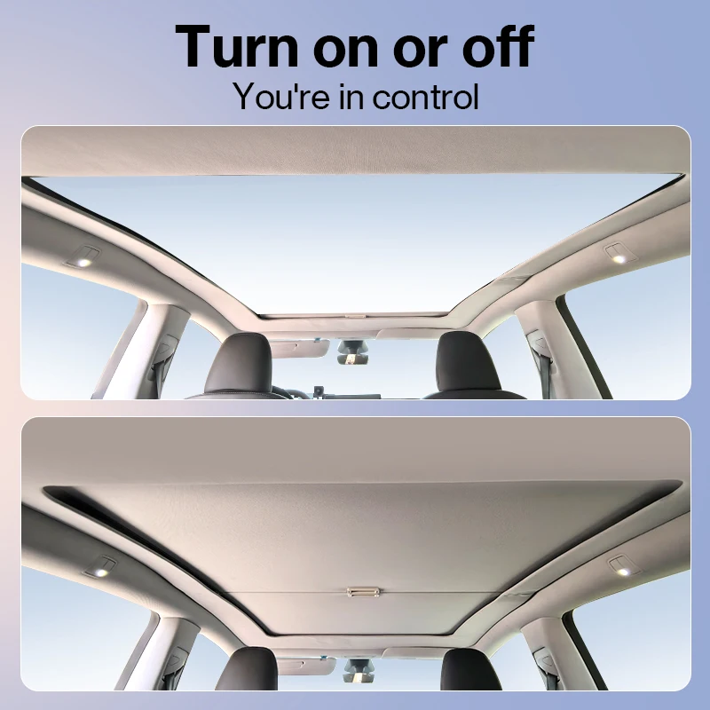 ل تسلا نموذج Y العرعر 2025 التمرير فتحة سقف ظلة قابل للسحب الشمس قناع سقف زجاجي الشمس الظل كوة الملحقات الداخلية #3