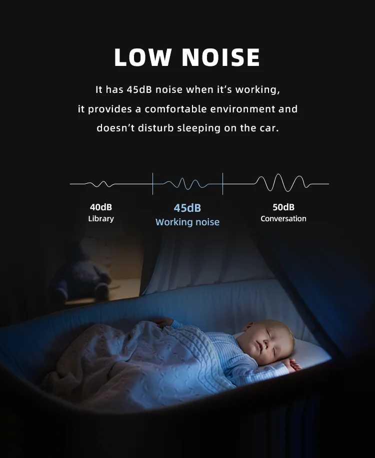 50L 12V/24V Portable Refrigerator PP Household Thermal Outdoor Camping Electric Cooler Box Car Refrigerator Fridge