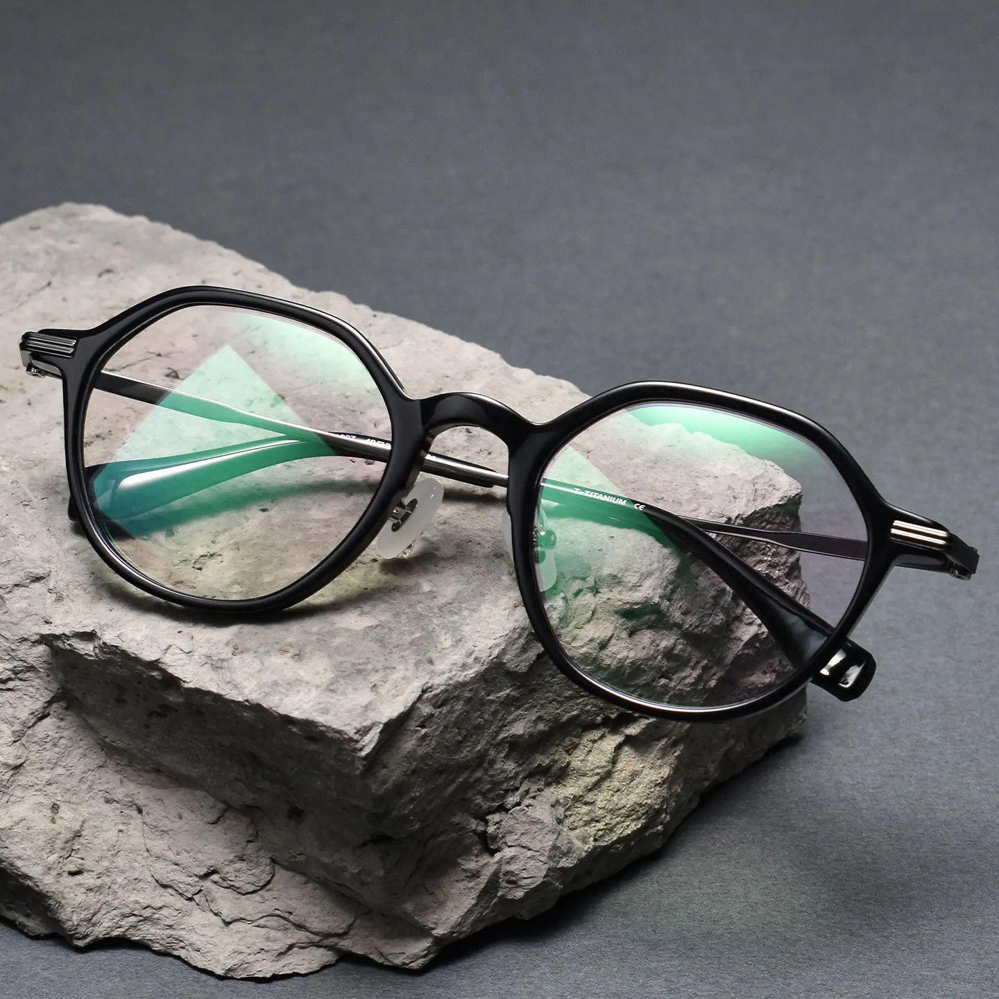 Acetate Reading Glasses Men Vintage Ultra-light Handmade Titanium Eyeglasses Frames Women Irregular Myopia Prescription Glasses