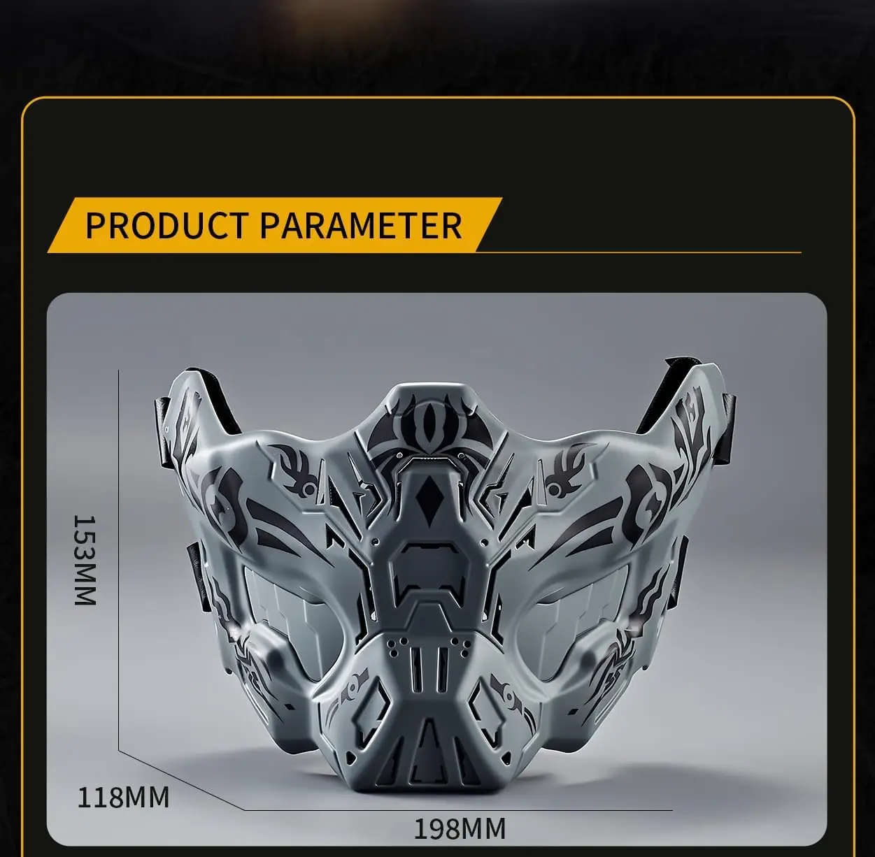 مجموعة قناع الغطاء التكتيكي Airsoft نصف الوجه أقنعة شبح قناع الوجه بالاكلافا الليلي لجميع القديسين تأثيري الألوان CS ألعاب والعتاد #3