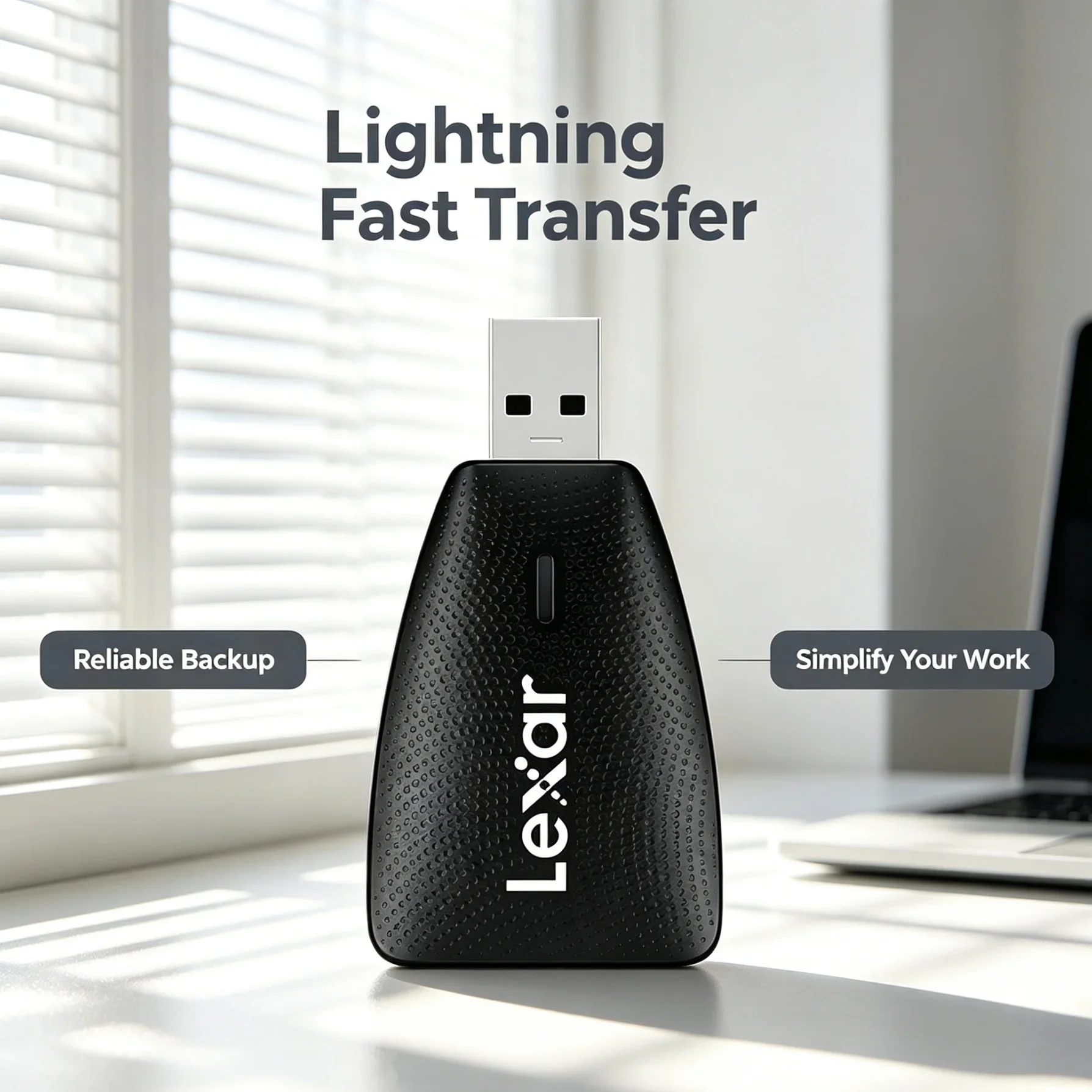 Phone Backup Card Reader Lexar USB 3.1 Micro SD TF Adapter Transfer Photos Videos from Mobile Device to Computer Laptop Fast