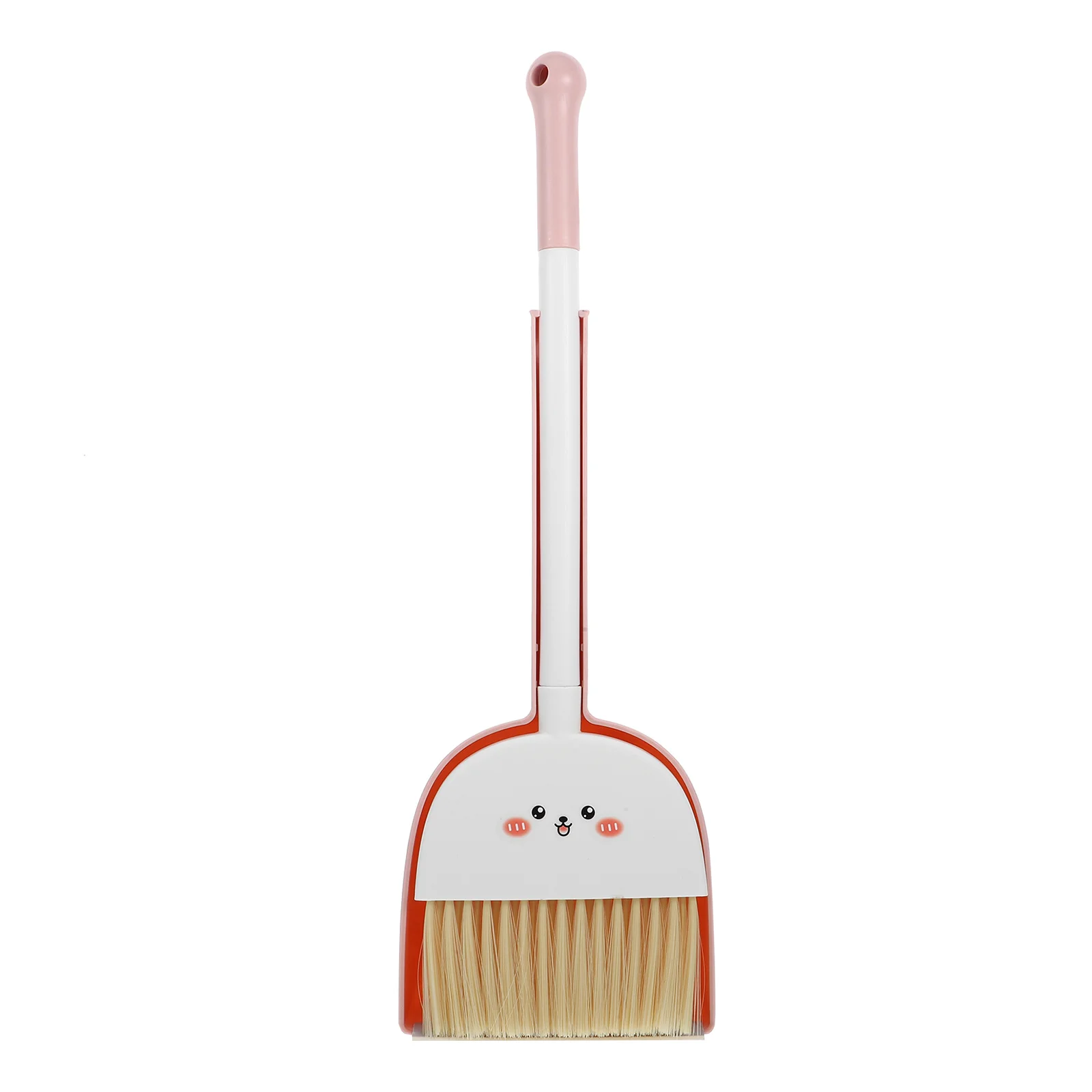 1 set 1 Bezem Stoffer Set Voor Kinderen Mini Schoonmaken Tool Cartoon Lichtgewicht Plastic Kleine Bezem Stoffer Kinderen Huishouden spelen