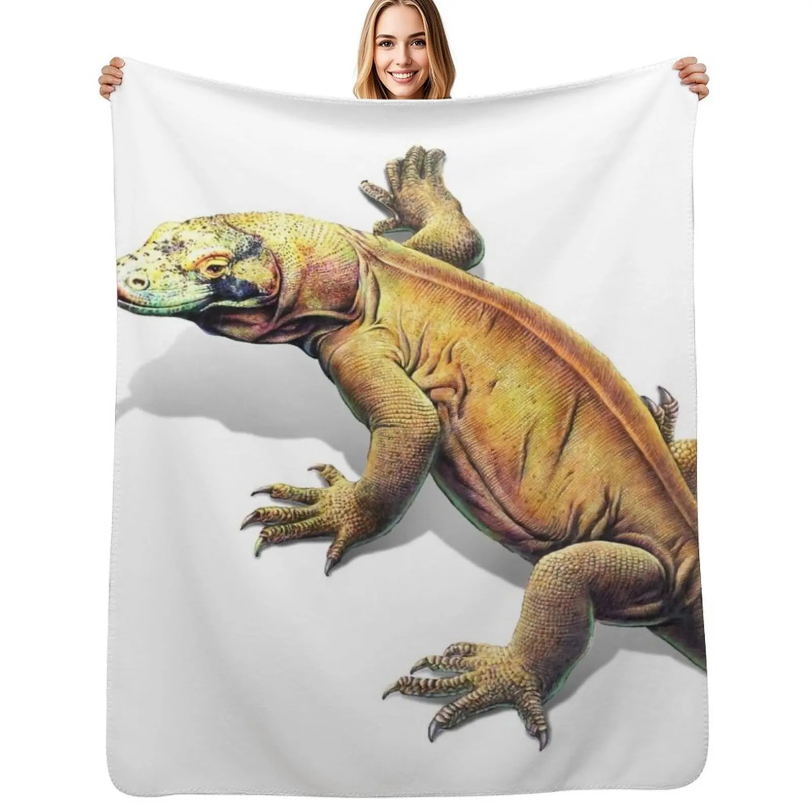 

Komodo Dragon Throw Blanket Elegant Warm Throw Blanket for Hotel Home
