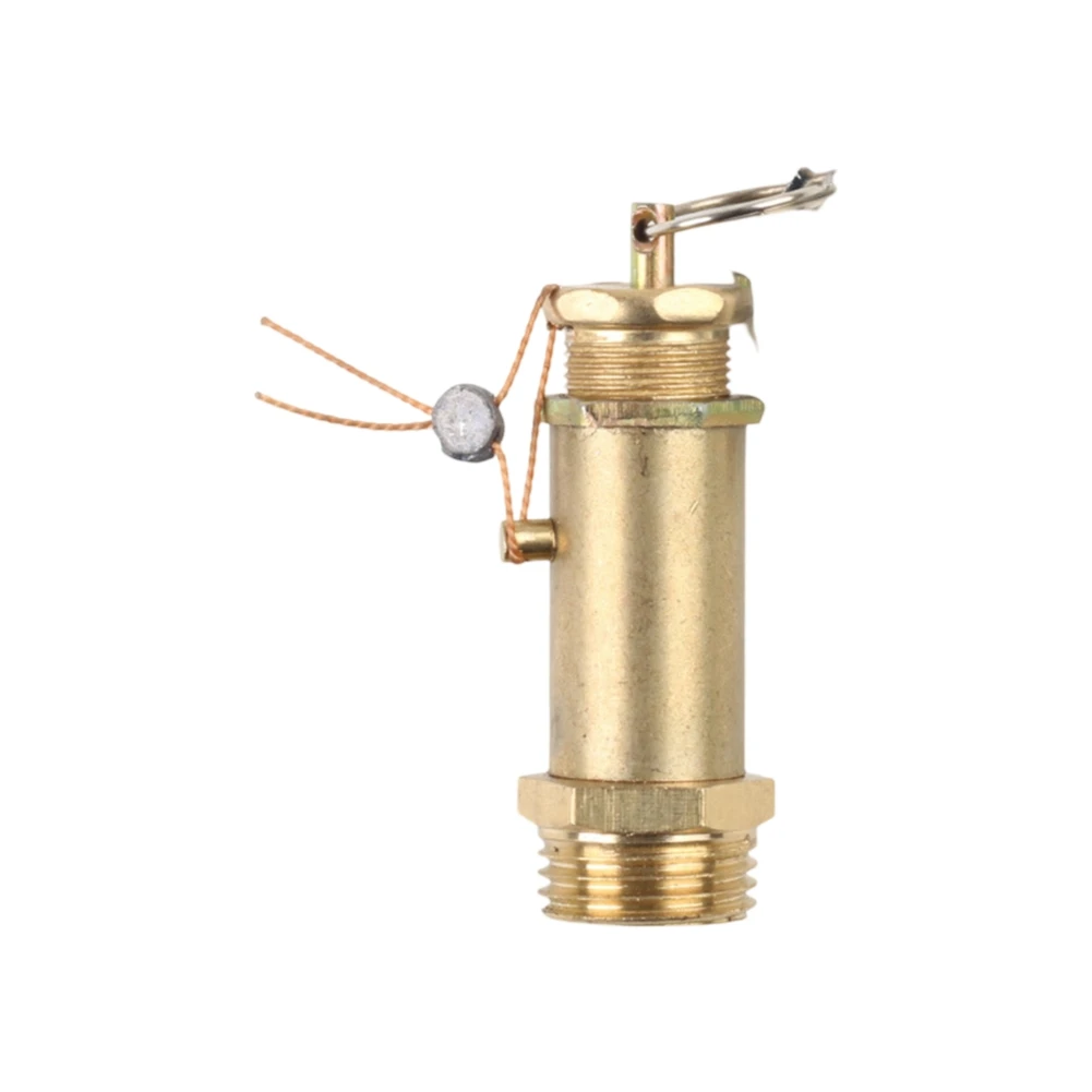 Air Compressor Valve Brass Safety Valve 4-point Thread Design All-copper Material Compact Size For Air Compressors