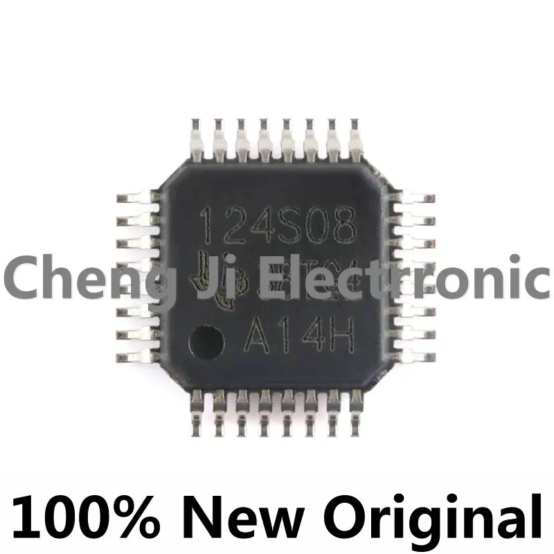

5PCS/LOT ADS124S08IPBSR、ADS124S06IPBSR、QFP32、24 bit sensor measurement with PGA voltage reference