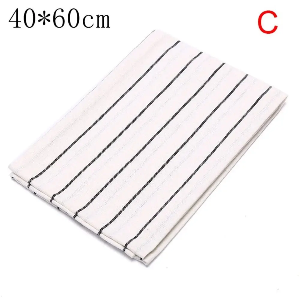 

Home Decor 40x60cm Kitchen Towel Cotton Durable Dish Cleaning Cloth Printed Black Table Napkin Dinner