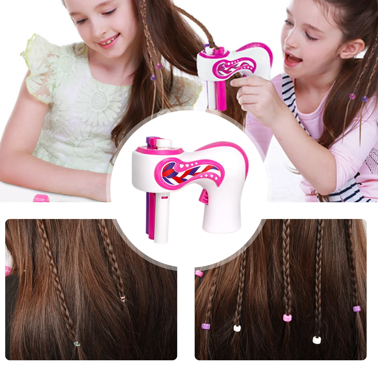 Hairdressing Salon Hair Styling Tools Quick Braiding Tool Braided Accessory Built-in 2-section No.5 Battery Power Supply