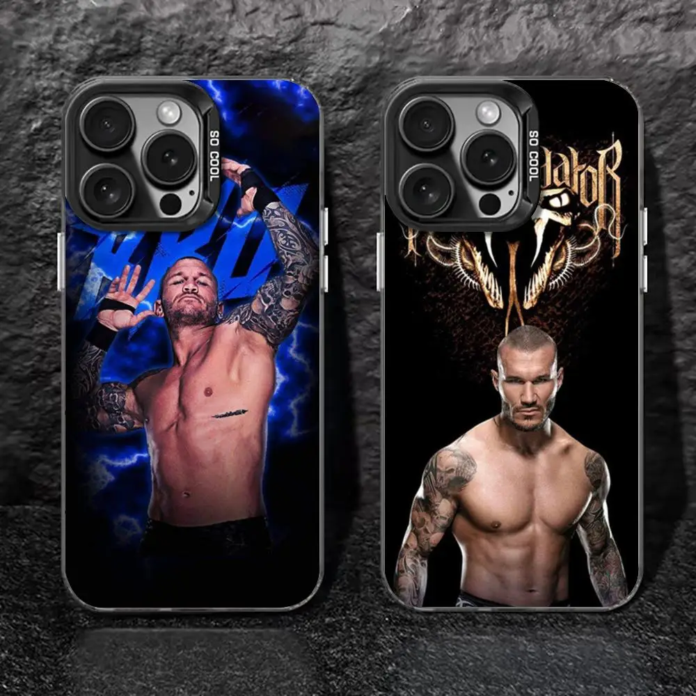 Wrestling Star R-randy orton Phone Case black IMD Colorful Phone Case Silver Cover Suitable for Apple iPhone 15 14 13 12 11 XS P