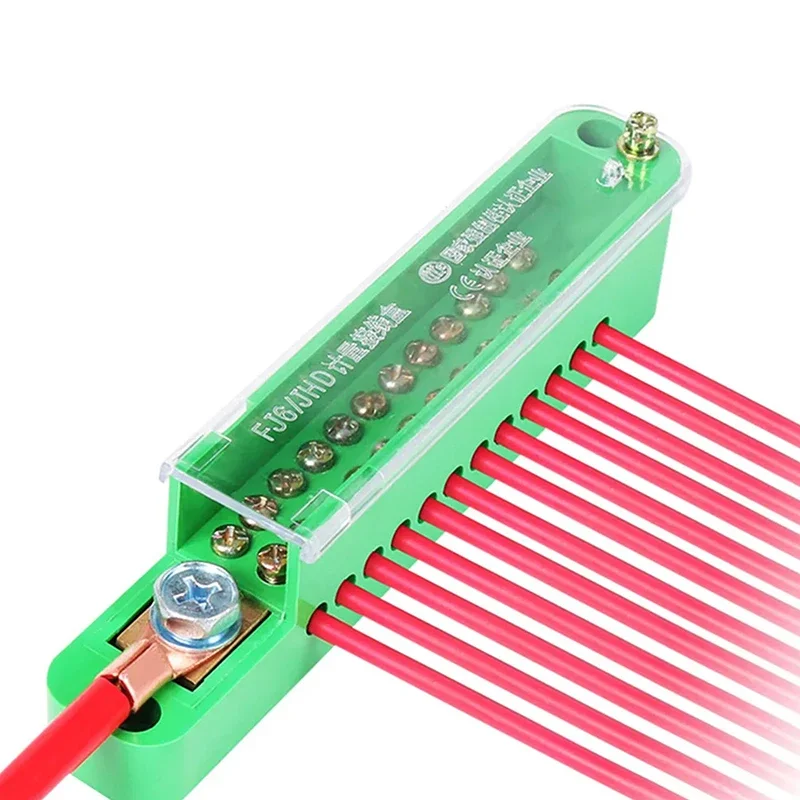 Unipolar Splitter Junction Box 1 In 4/6/10/12 Out Retardant Metering Cabinet Wire Terminal Block Retardant Flame Retar Parts