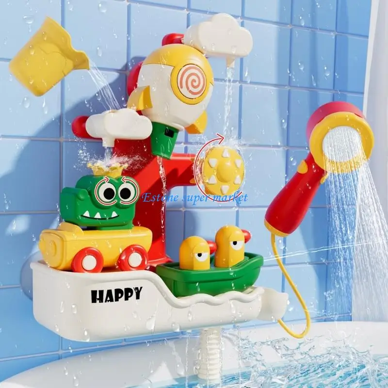 090B Electric Shower Toy Set 360 Degree Spin For Baby Bath Time Exploration