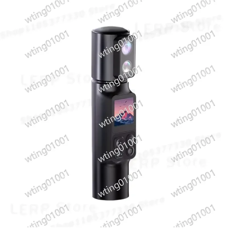 Portable Handheld Action Camera for 6K 30FPS and 4K 60FPS Recording with 350 Degree Rotation and Built-in Screen for Sports