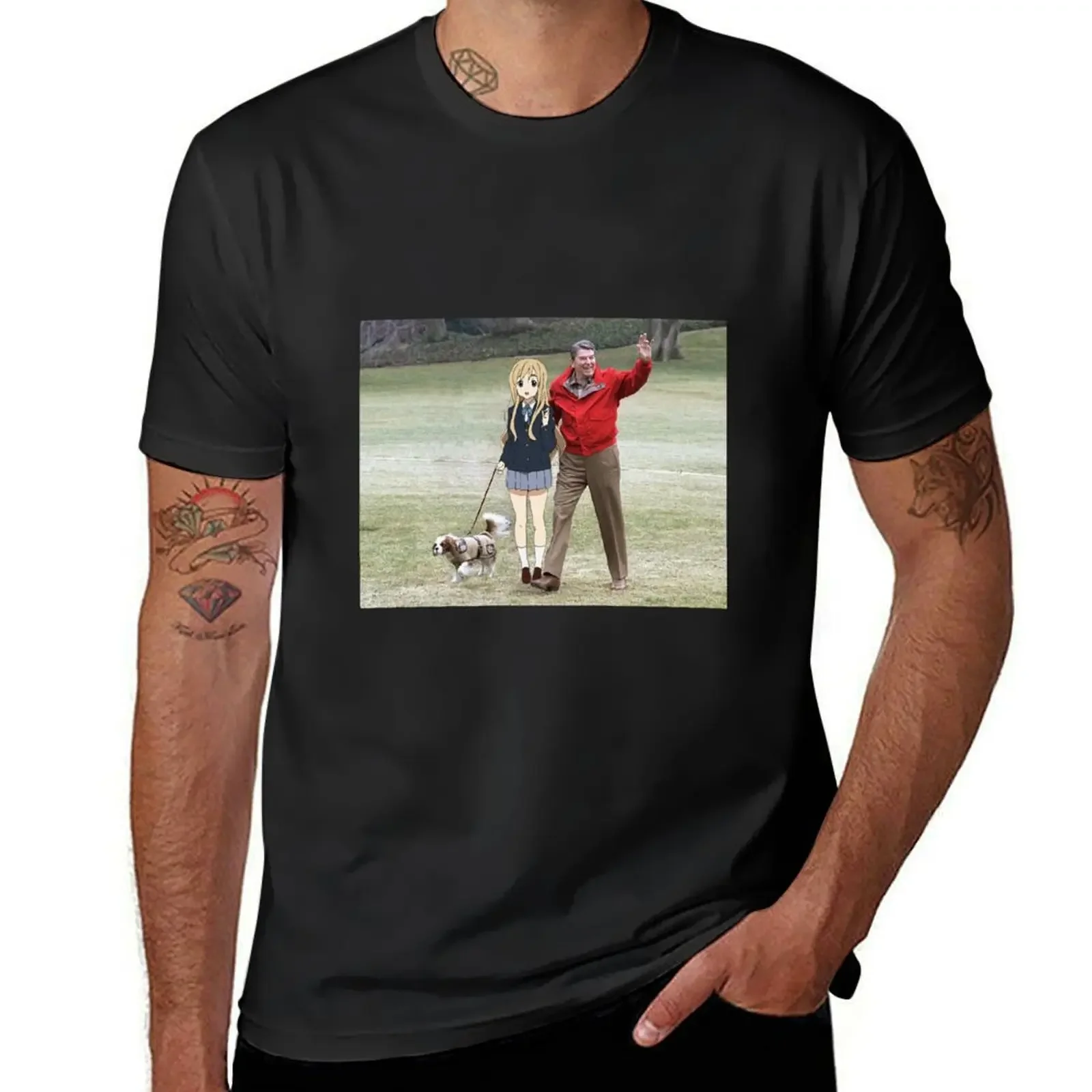 

Reagan and Mugi T-Shirt for a boy graphics funny costumes t shirts for men cotton