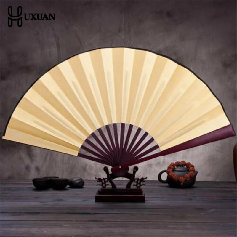 

8/10 дюймов китайский складной веер из шелковой ткани, пустые ручные веера, деревянный старинный складной веер для каллиграфии, живописи, домашнего декора