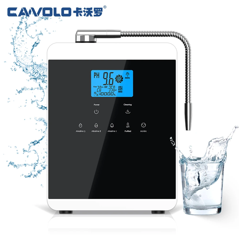 

Cawolo 11 Plates Platinum Coating Alkaline Water Ionizer PH 4.5-10.5 Alkaline Water Machine Home Use Alkaline Water