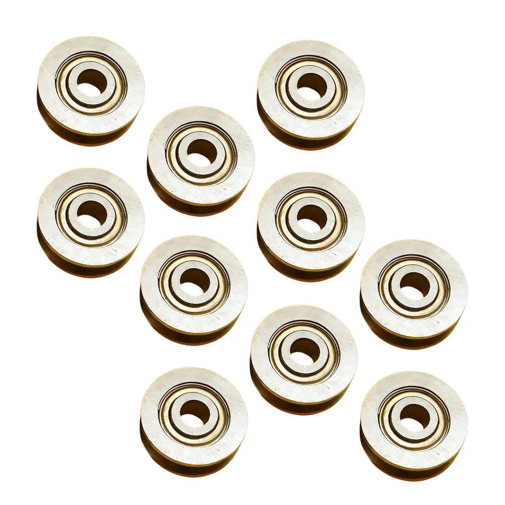 10PCS V623ZZ Groove Round Bottom Track Pulley Bearing Sliding Rollers Bearing for Industrial Automation Equipment