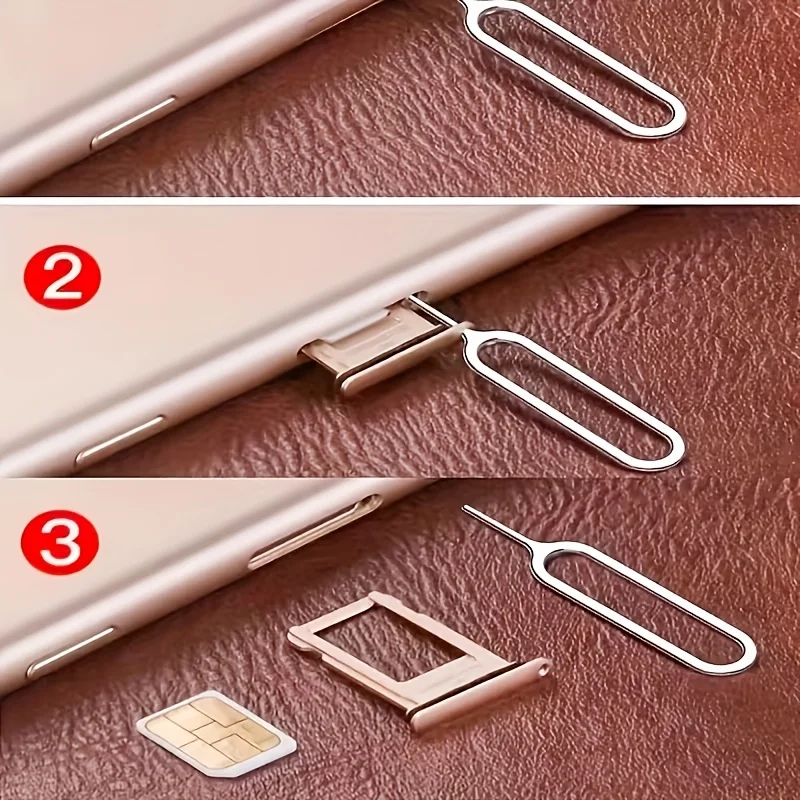 10Pcs Random Shaped Stainless‑Steel SIM Card Ejector Pin Set, Multi‑Size Portable Needle Tool for Smartphones & Tablets - view 6