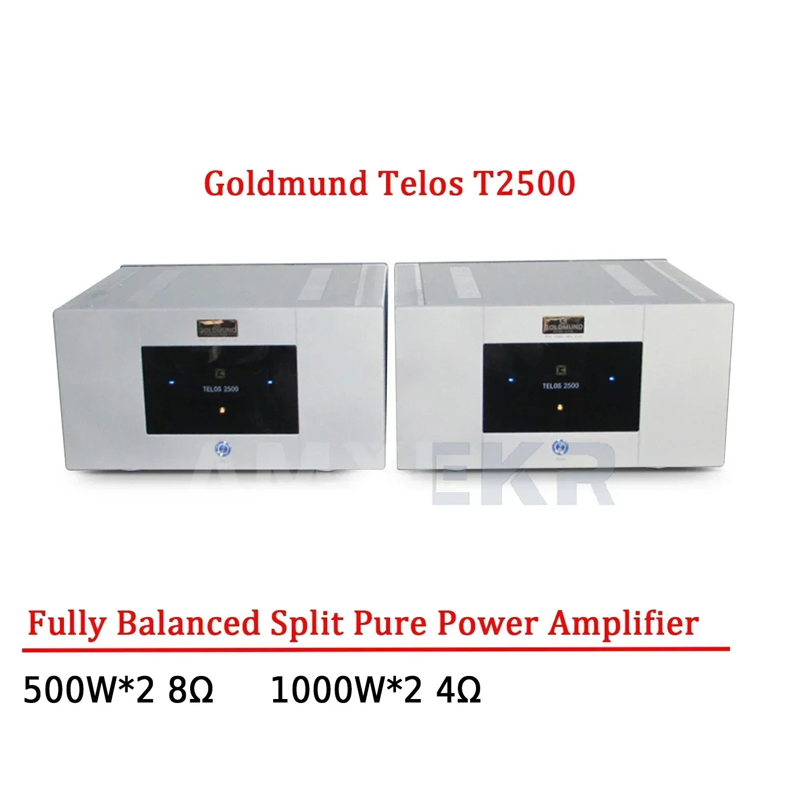 AMXEKR Goldmund Telos T2500 1000W*2 Fully Balanced Split Pure Power Amplifier Fever Hifi High-fidelity Flagship Amplifier