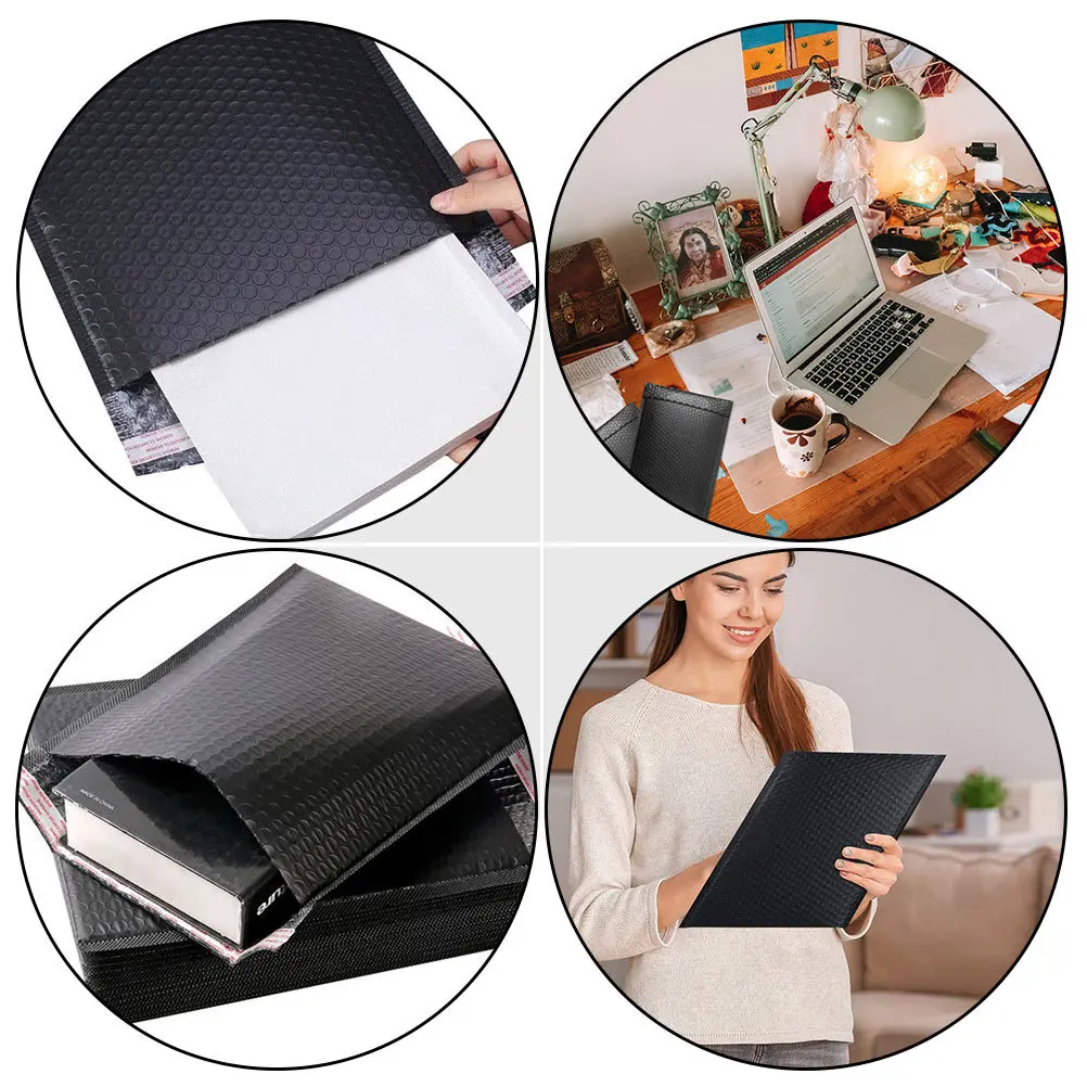 5pcs Waterproof Bubble Mailer Shockproof For Jewelry Medal Glass Ornament Shipping Express Packaging Bag Envelope Pouch