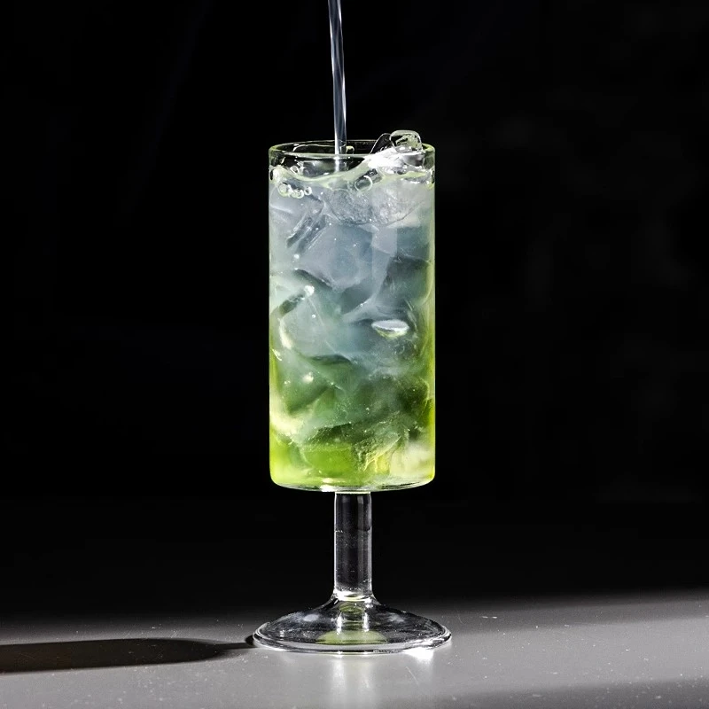 Japanese Collin Cups Creative Long Drink Cup Cocktail Glasses Cup Small Capacity Glass Tall Champagne Glass Drinkware Accessory