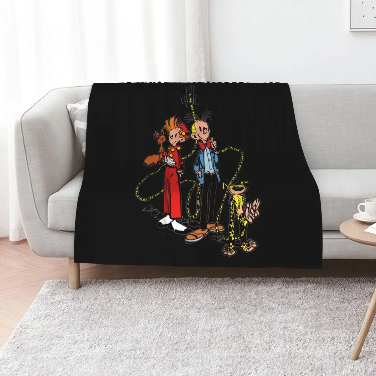 

marsupilami & spirou Classic Throw Blanket Warm Flannel Blanket for Couch Chair Bedroom