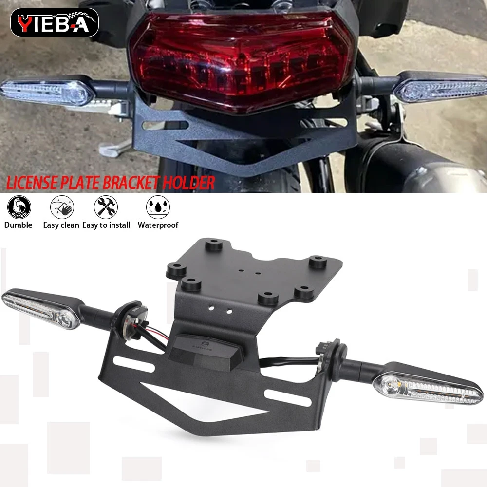

For Yamaha Tenere700 Rally T7 XT700Z 2019-2025 New Tenere 700 XTZ700 License Plate Holder Tail Tidy Fender Eliminator LED Light