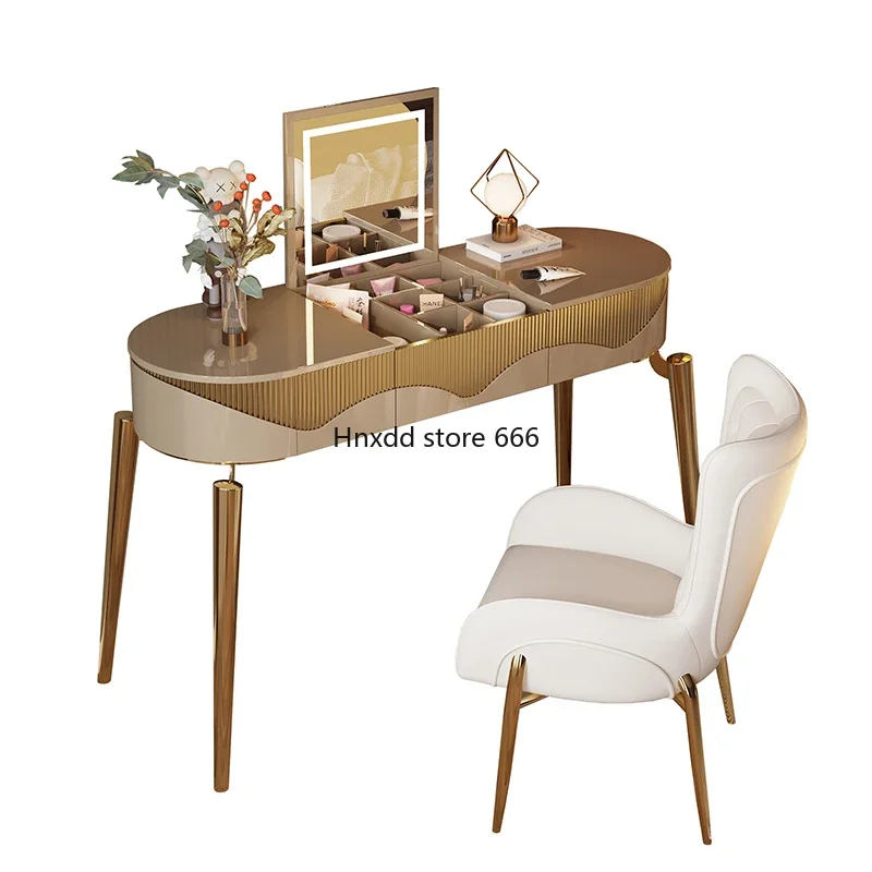 Small apartment bedroom style makeup table modern simple makeup table flip