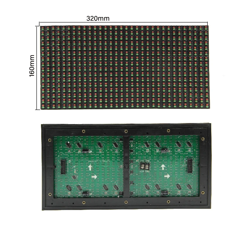 Verkeersscherm P10 DIP Outdoor Module Rood & Groen Dubbele Kleur 320*160mm Matrix Module Scherm Aliexpress Online winkel