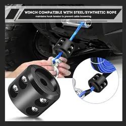 Rubber Hook Stopper Winch Cable Line Saver For ATV UTV Winches Universal Winch Cable Hook Stopper Rubber Winch Rope Line Saver