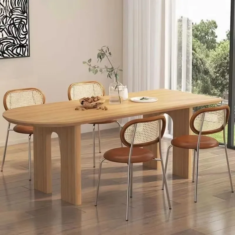 

Design Nordic Dining Tables Reading Waterproof Living Room Dining Tables Kitchen Salon Wooden Esszimmertisch Furniture Home