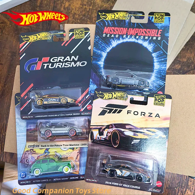

Оригинальная поп-культура Hot Wheels 2025 Hxd63-L серии Lamborghini, модель автомобиля «Назад в будущее», детские игрушки, модель автомобиля, коллекция, подарок