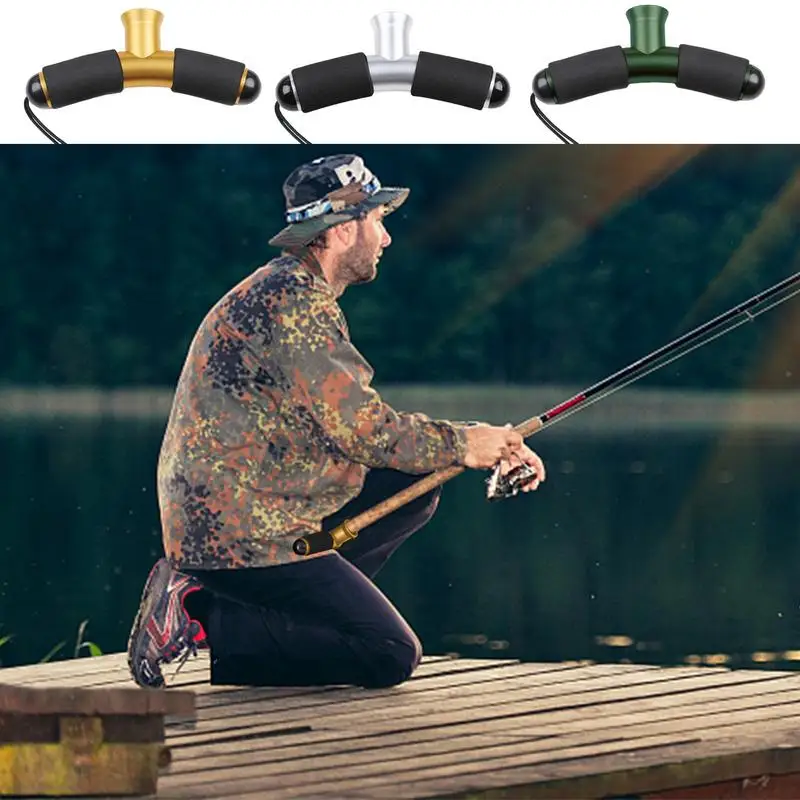 Fishing Fighting Bracket Fishing Fighting Stand Up T-Shaped Holder Rod Butt Cushion For Fishing Fighting Fighting Bracket